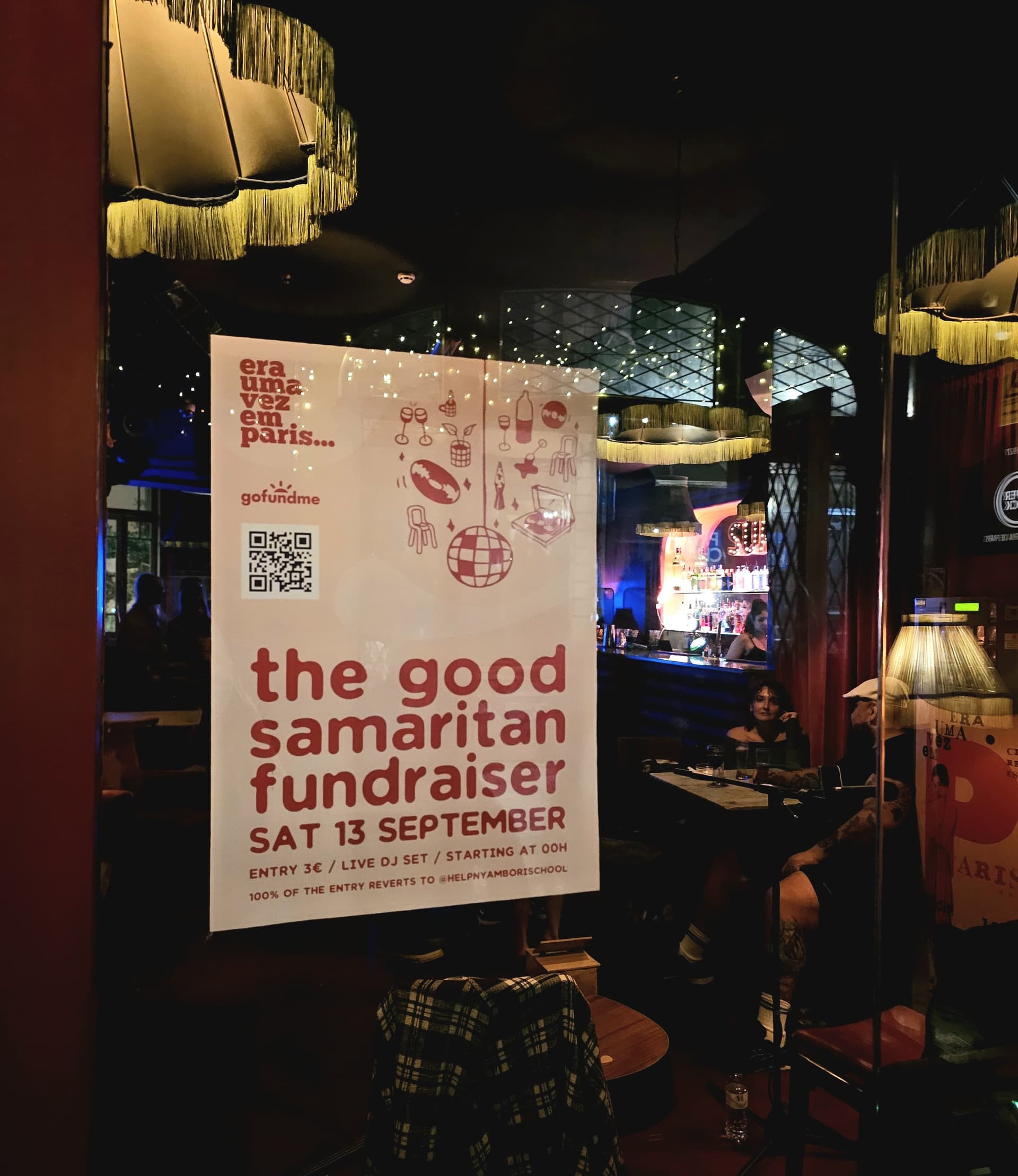 The Good Samaritan fundraiser party poster