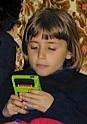Maria with a Gameboy